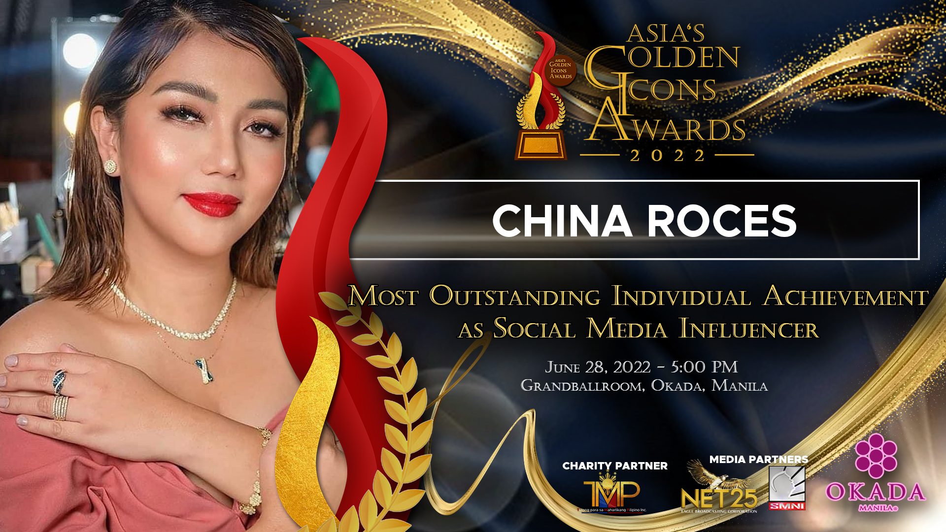 China Roces (Most Outstanding Individual Achievement as Social Media Influencer)